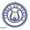 Badge / Macaron GLNF – Petite tenue provinciale – Grand Organiste – Terres du Temple – Brodé main